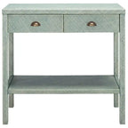 2-Drawer 1-Shelf Console Table, 31 x 14 x 30 Inches