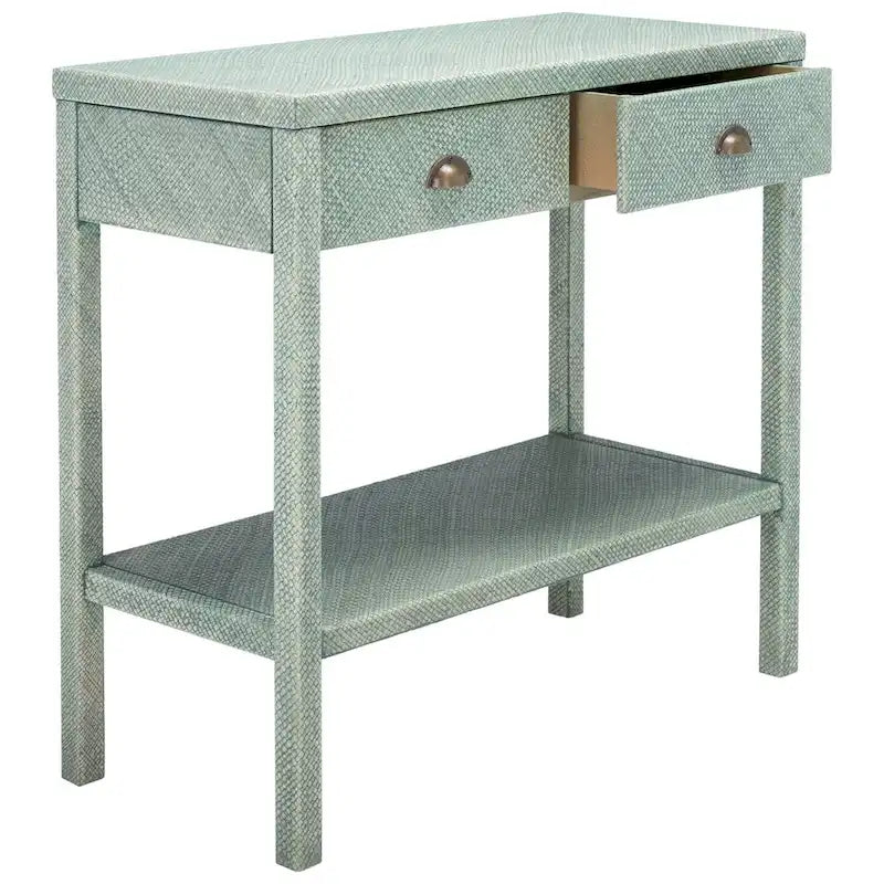 2-Drawer 1-Shelf Console Table, 31 x 14 x 30 Inches