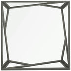 Mid-Century Glass Top Coffee Table - 33.5 X 33.5 X 14.5 - 34Wx34Dx15H