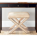 Beige Heads Ottoman