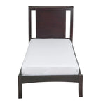 California King Bed, Sleigh Panel Headboard, Espresso Brown Mahogany