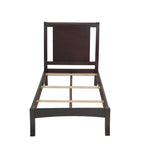 California King Bed, Sleigh Panel Headboard, Espresso Brown Mahogany