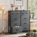 Fabric Dresser for Bedroom, 11.7 x 39.4 x 39.4 Inches