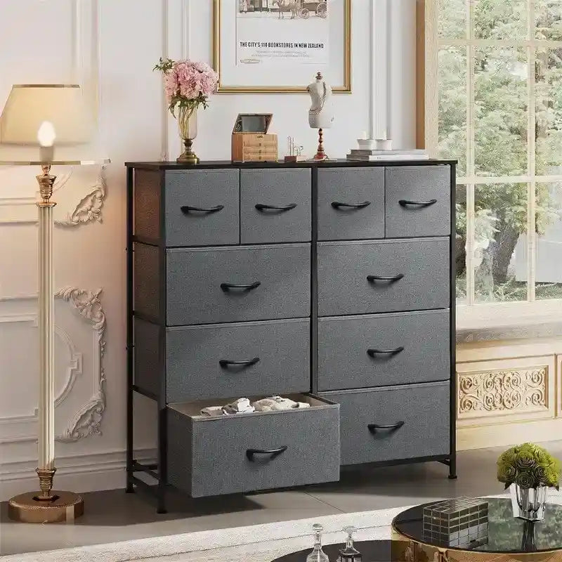 Fabric Dresser for Bedroom, 11.7 x 39.4 x 39.4 Inches