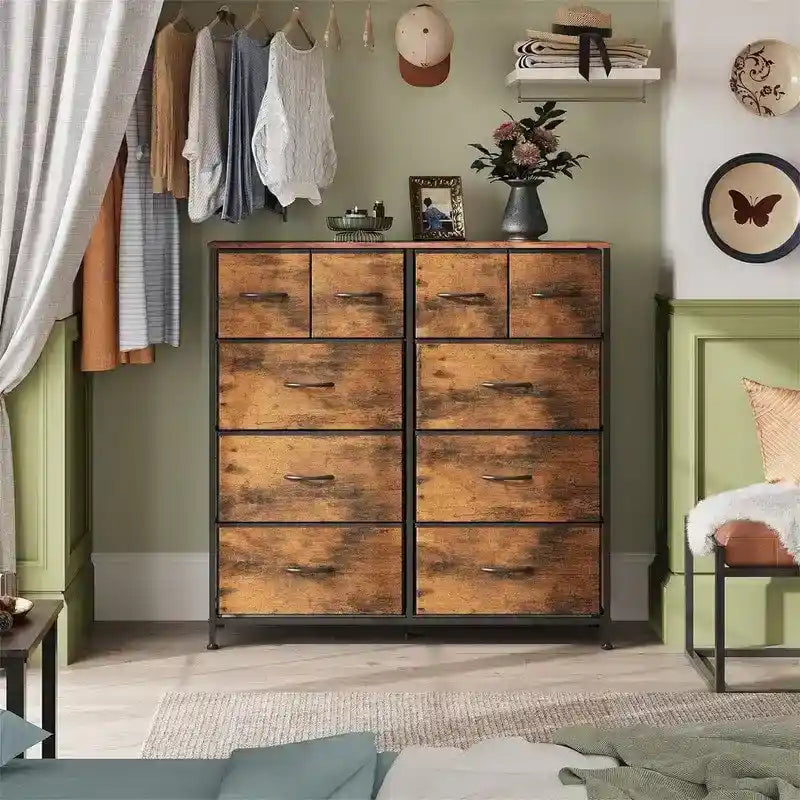 Fabric Dresser for Bedroom, 11.7 x 39.4 x 39.4 Inches