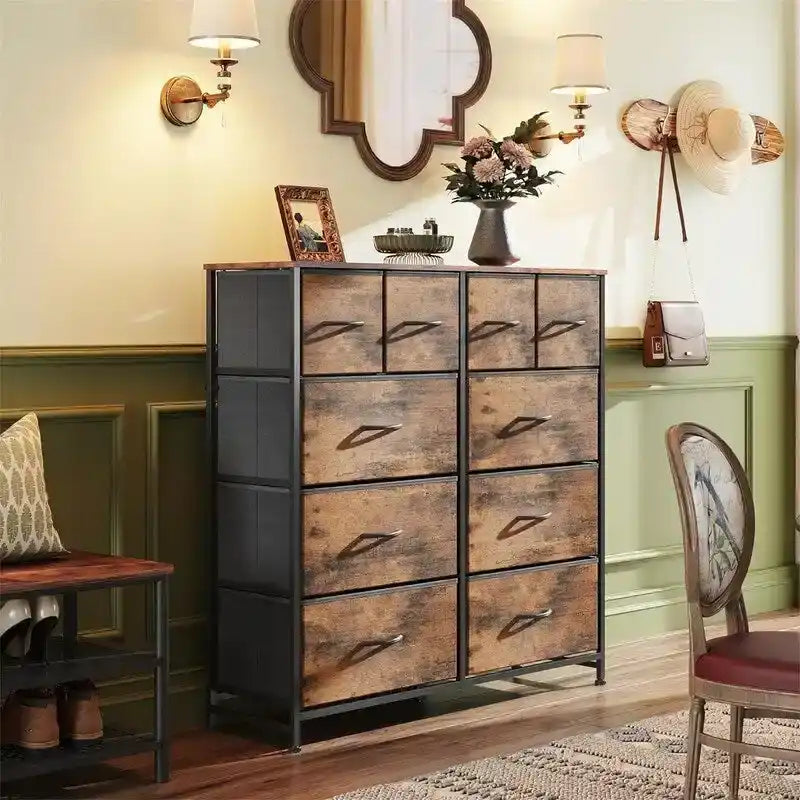Fabric Dresser for Bedroom, 11.7 x 39.4 x 39.4 Inches