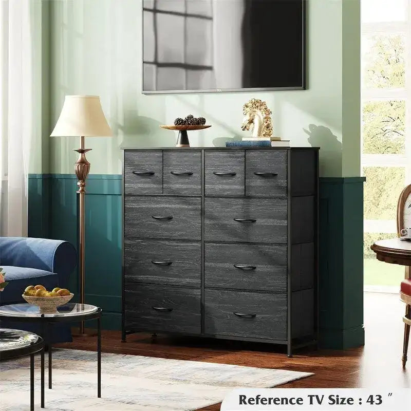Fabric Dresser for Bedroom, 11.7 x 39.4 x 39.4 Inches