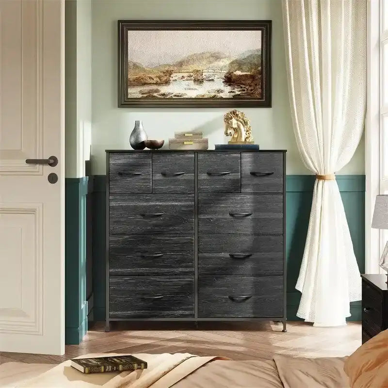Fabric Dresser for Bedroom, 11.7 x 39.4 x 39.4 Inches