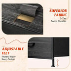 Fabric Dresser for Bedroom, 11.7 x 39.4 x 39.4 Inches