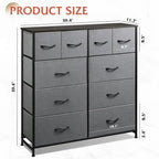 Fabric Dresser for Bedroom, 11.7 x 39.4 x 39.4 Inches