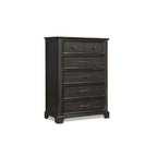 56-inch Tall Dresser, 6 Drawers, Felt and Cedar Lining, Walnut Brown