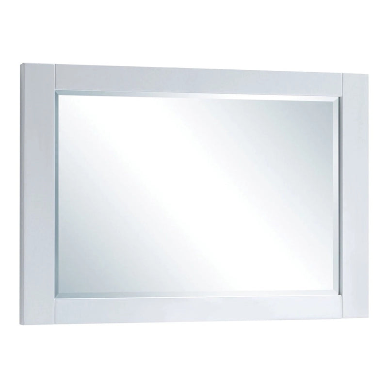 Contemporary White 2-Piece 6-Drawer Dresser and Mirror Set