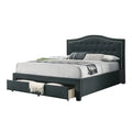 Upholstered Eastern King Bed with 1 Underbed Drawer