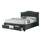 Upholstered Eastern King Bed with 1 Underbed Drawer