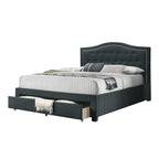 Upholstered Eastern King Bed with 1 Underbed Drawer