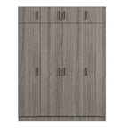 Wardrobe with Multiple Storage Space and Top Cabinet