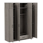 Wardrobe with Multiple Storage Space and Top Cabinet
