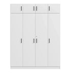 Wardrobe with Multiple Storage Space and Top Cabinet
