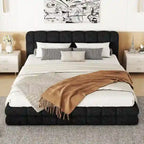 Queen Size Upholstered Platform Bed for Bedroom