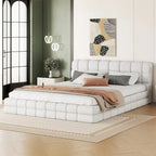 Queen Size Upholstered Platform Bed for Bedroom