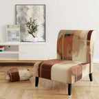 Upholstered Abstract Accent Chair and Modern and Contemporary Armchair