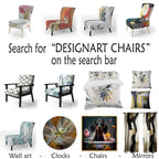 Upholstered Abstract Accent Chair and Modern and Contemporary Armchair