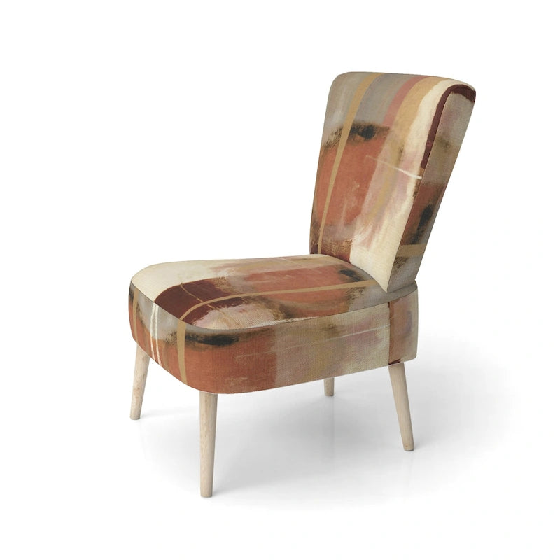 Upholstered Abstract Accent Chair and Modern and Contemporary Armchair