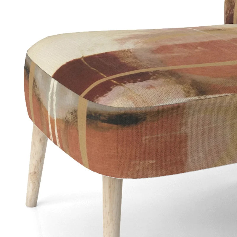 Upholstered Abstract Accent Chair and Modern and Contemporary Armchair