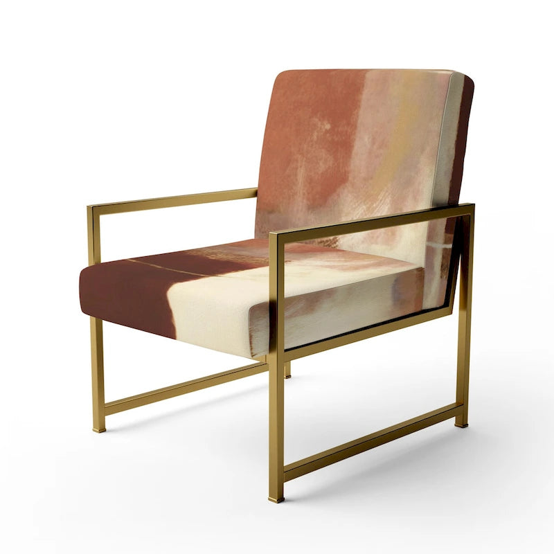 Upholstered Abstract Accent Chair and Modern and Contemporary Armchair