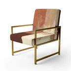 Upholstered Abstract Accent Chair and Modern and Contemporary Armchair
