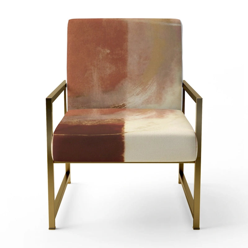 Upholstered Abstract Accent Chair and Modern and Contemporary Armchair