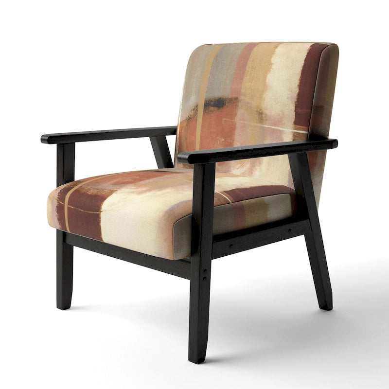 Upholstered Abstract Accent Chair and Modern and Contemporary Armchair