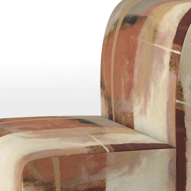 Upholstered Abstract Accent Chair and Modern and Contemporary Armchair