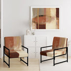 Upholstered Abstract Accent Chair and Modern and Contemporary Armchair