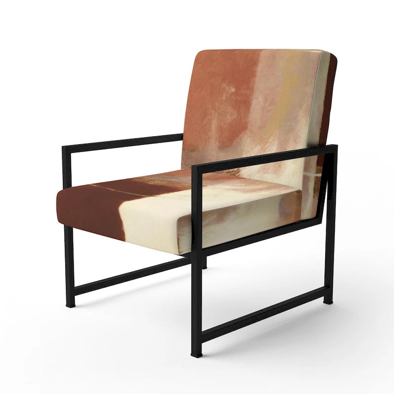 Upholstered Abstract Accent Chair and Modern and Contemporary Armchair
