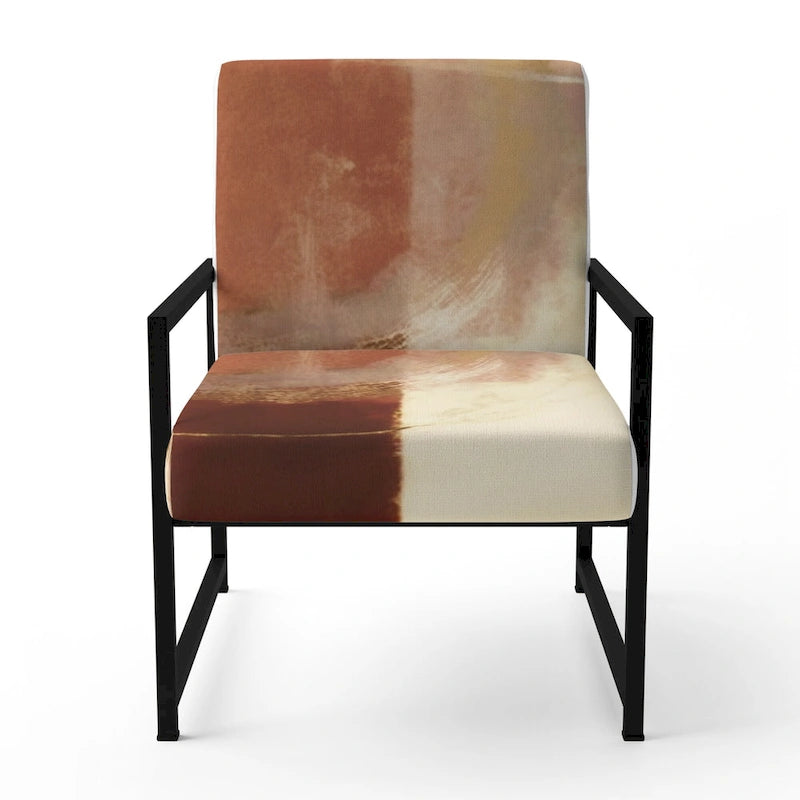 Upholstered Abstract Accent Chair and Modern and Contemporary Armchair