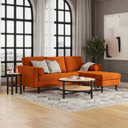 Velvet Reversible Sectional