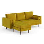 Velvet Reversible Sectional