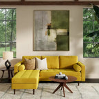 Velvet Reversible Sectional
