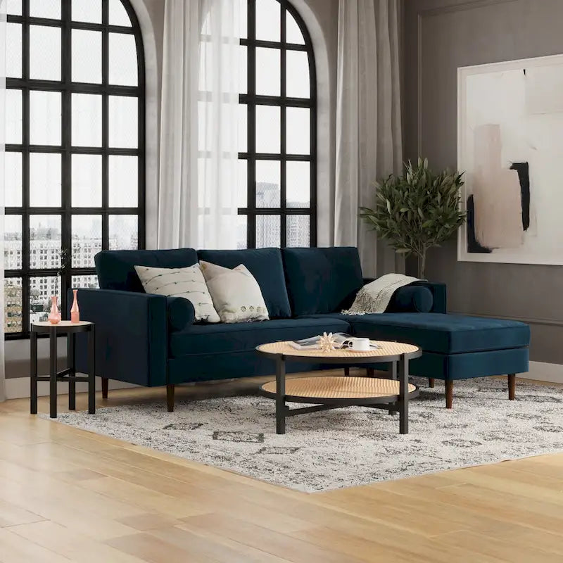 Velvet Reversible Sectional