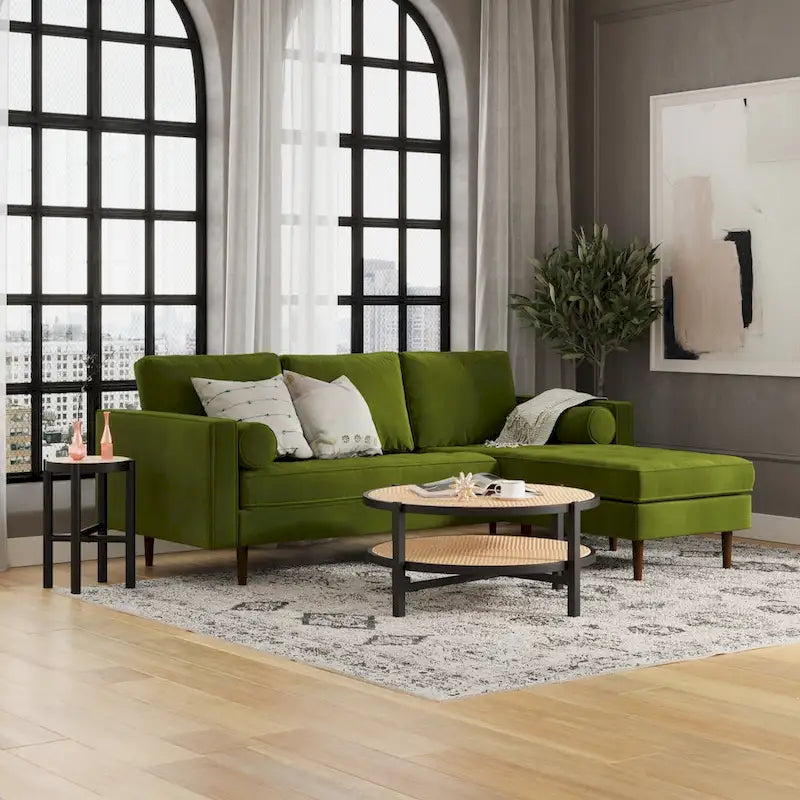 Velvet Reversible Sectional