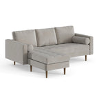 Velvet Reversible Sectional