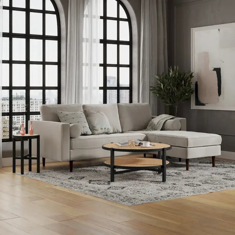 Velvet Reversible Sectional