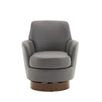 PU Leather Swivel Barrel Chair