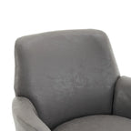 PU Leather Swivel Barrel Chair