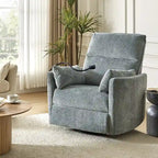 Modern 38 Power Rocking Swivel Nursery Recliner with USB Ports Set of 2