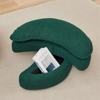 Oversized Swivel Chair with Moon Storage Ottoman with 4 Pillows