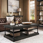 Rectangle Storage Shelf Coffee Table