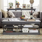 Rectangle Storage Shelf Coffee Table