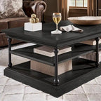 Rectangle Storage Shelf Coffee Table